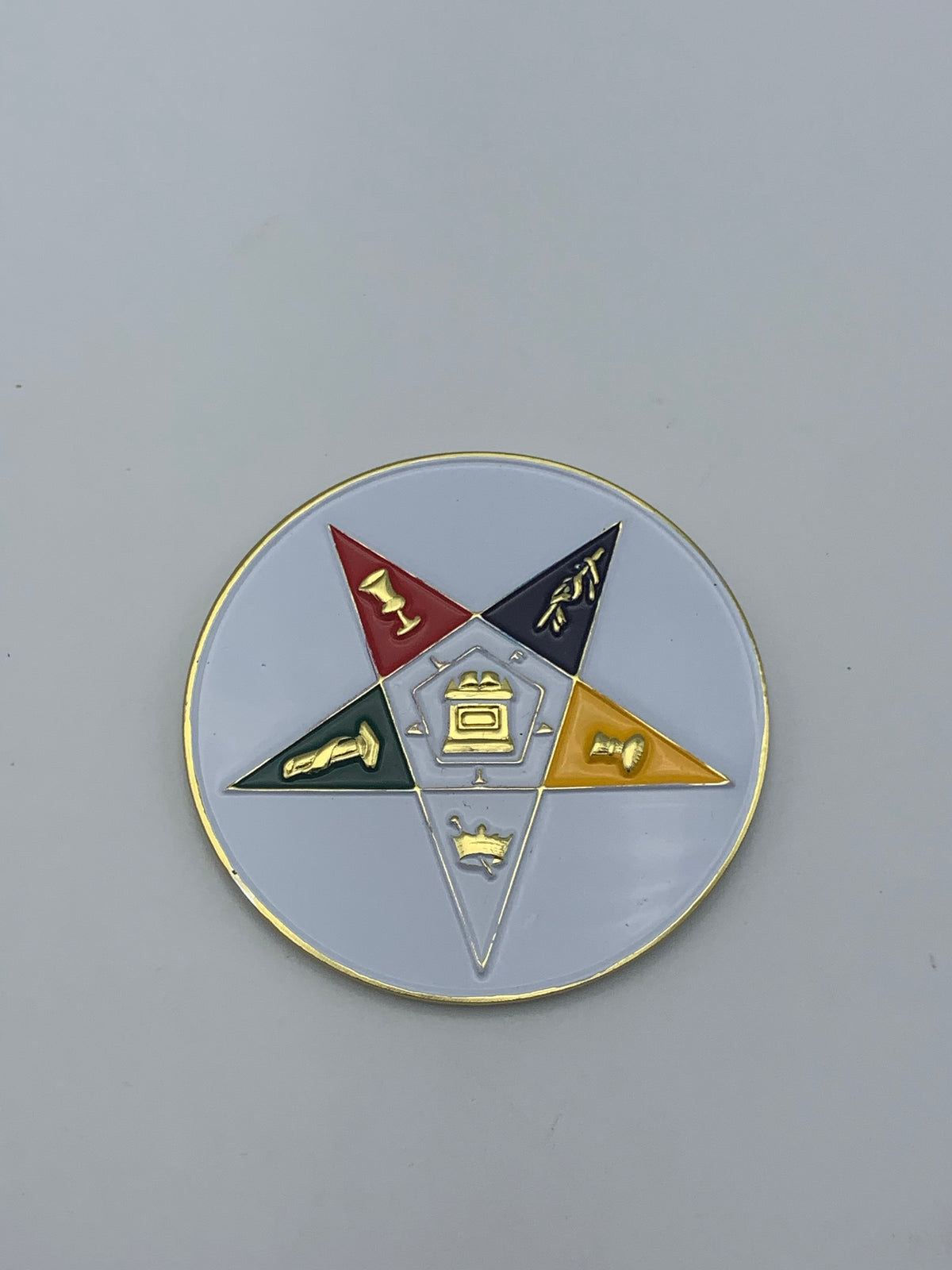Order of The Eastern Star - Round Car Decal