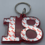 Kappa Alpha Psi - Line Number Keychain #18