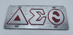 Delta Sigma Theta - Letters w/Embossed Lady Fortitude Mirror License Plate