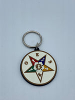 Order of The Eastern Star - Rubber Shield Keychain