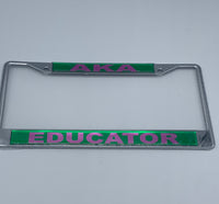 Alpha Kappa Alpha - Educator License Plate Frame