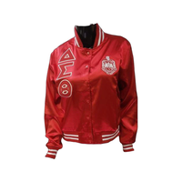 Delta Sigma Theta -  Satin Jacket (Red)
