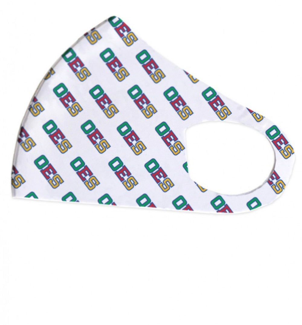 Order of The Eastern Star - (Breathable) Face Mask/White