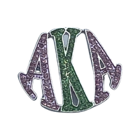 Alpha Kappa Alpha -  Bling Brooch (Letters)