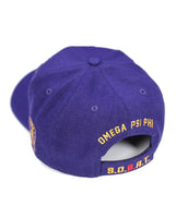 Omega Psi Phi - Adjustable Baseball Cap (Letters/Purple)