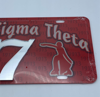 Delta Sigma Theta - Line Number License Plate #7