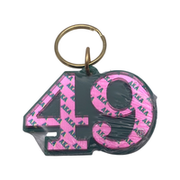 Alpha Kappa Alpha - Line Number Keychain #49