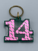 Alpha Kappa Alpha - Line Number Keychain #14