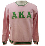 Alpha Kappa Alpha - Crew Neck Sweat Shirt (Pink)