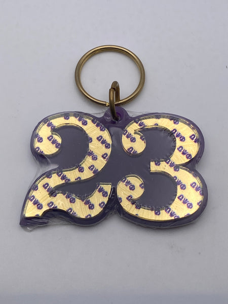 Omega Psi Phi - Line Number Keychain #23