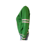 Alpha Kappa Alpha  V-Neck Chenille Sweater (Green)