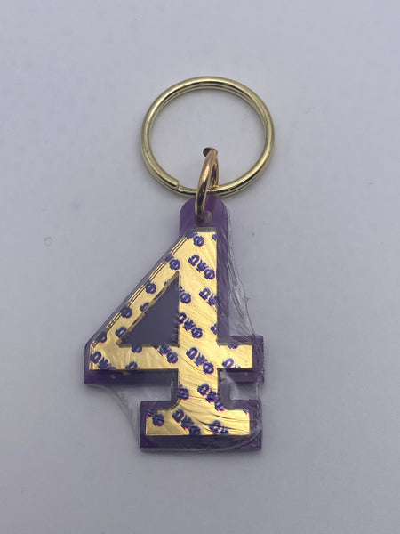 Omega Psi Phi - Line Number Keychain #4