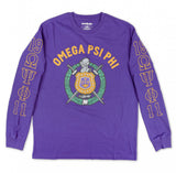Omega Psi Phi - (Printed) Long Sleeve Tee