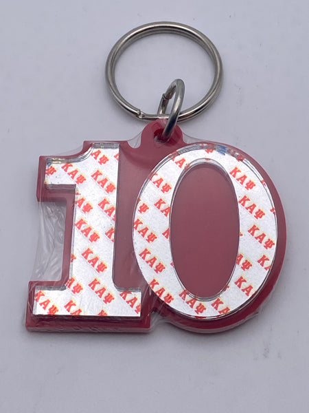 Kappa Alpha Psi - Line Number Keychain #10