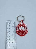 Delta Sigma Theta- Rubber Shield Keychain