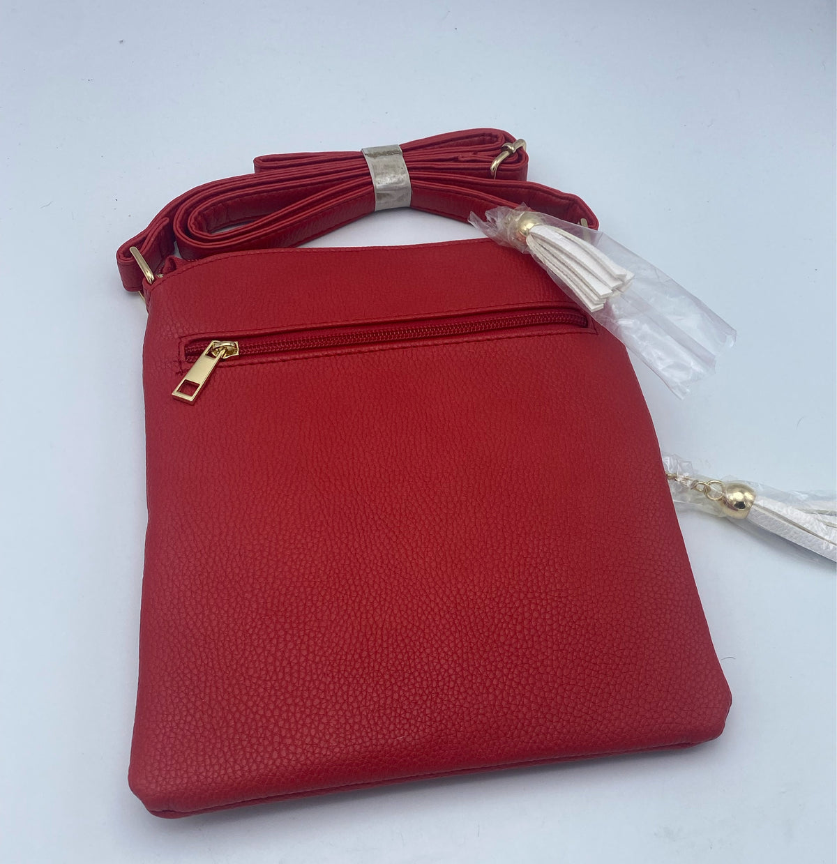 Delta Sigma Theta - Embossed Cross Body Bag (Red)