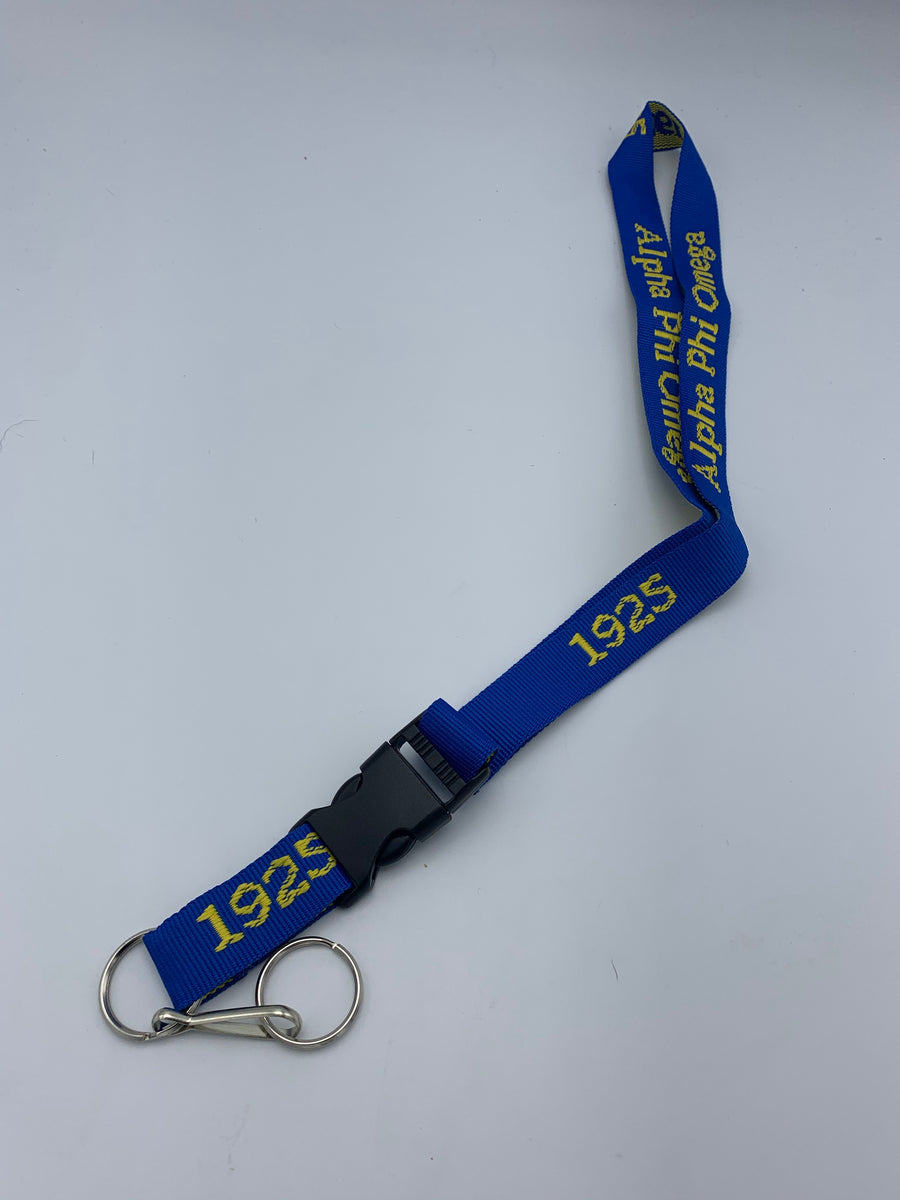 Alpha Phi Omega - Woven Embroidered Lanyard – Da Greek Spot