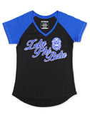 Zeta Phi Beta  - V-neck Tee (Black) (2)