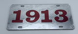 Delta Sigma Theta - 1913 w/Embossed Letters Mirror License Plate