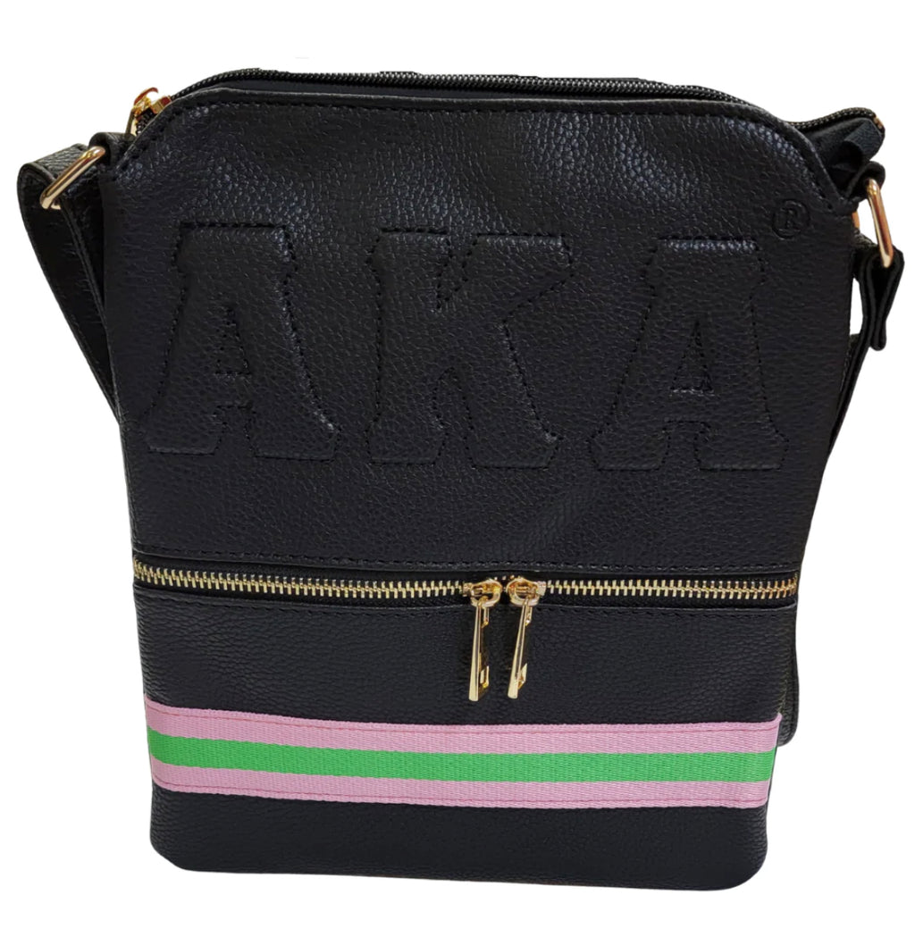 Alpha Kappa Alpha - Embossed Cross Body Bag