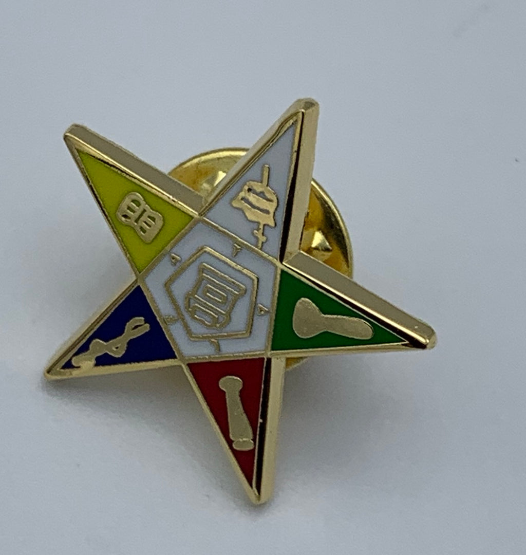 Order of The Eastern Star - Shield Lapel Pin