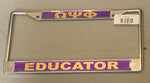 Omega Psi Phi - Educator License Plate Frame