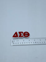 Delta Sigma Theta - 3” Long Embroidered Patch Connected Letter Set (Iron on) Red