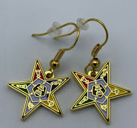Order of The Eastern Star - Shield Earrings