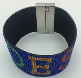 Order of The Eastern Star - Blue Bling Bracelet w/Magnetic Closers