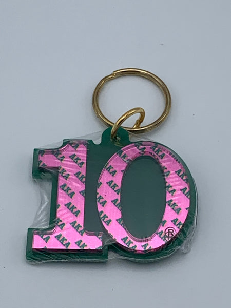 Alpha Kappa Alpha - Line Number Keychain #10