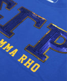 Sigma Gamma Rho - Sequin Tee w/Heart (Blue)