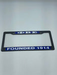 Phi Beta Sigma - Plastic Founded License Plate Frame