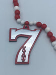 Kappa Alpha Psi - Line Number Necklace (Beaded) #7