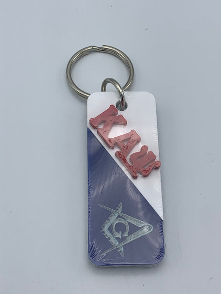 Kappa Alpha Psi/Mason- Split Acrylic Keychain