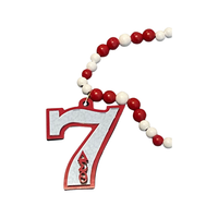 Delta Sigma Theta - Line Number Necklace (Beaded) #7