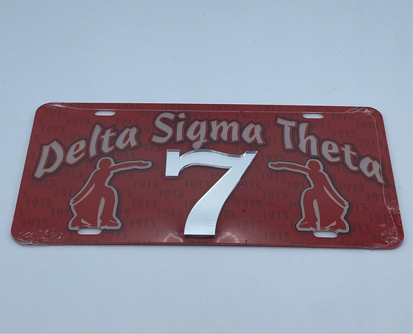 Delta Sigma Theta - Line Number License Plate #7