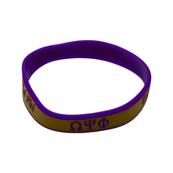 Omega psi 2025 phi silicone bracelets