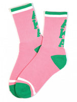 Alpha Kappa Alpha - Crew Socks (Pink)