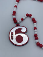 Delta Sigma Theta - Line Number Necklace  (Beaded) #6