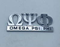 Omega Psi Phi - Car Decal w/Letters