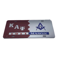 Kappa Alpha Psi/ Mason - Split Mirror License Plate