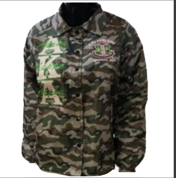 Alpha Kappa Alpha - Line Jacket (Camo)