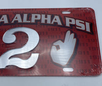 Kappa Alpha Psi - Line Number License Plate #2