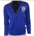 Zeta Phi Beta - Classic Cardigan (Blue)