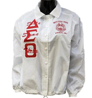 Delta Sigma Theta - Line Jacket (White)