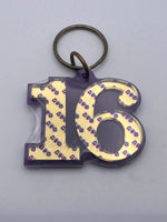 Omega Psi Phi - Line Number Keychain #16