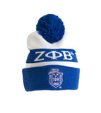 Zeta Phi Beta - Knit Beanie Hat w/PomPom