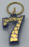 Sigma Gamma Rho - Line Number Keychain #7
