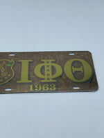 Iota Phi Theta- 1963 Acrylic License Plate