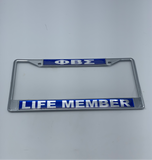 Phi Beta Sigma - Life Member License Plate Frame